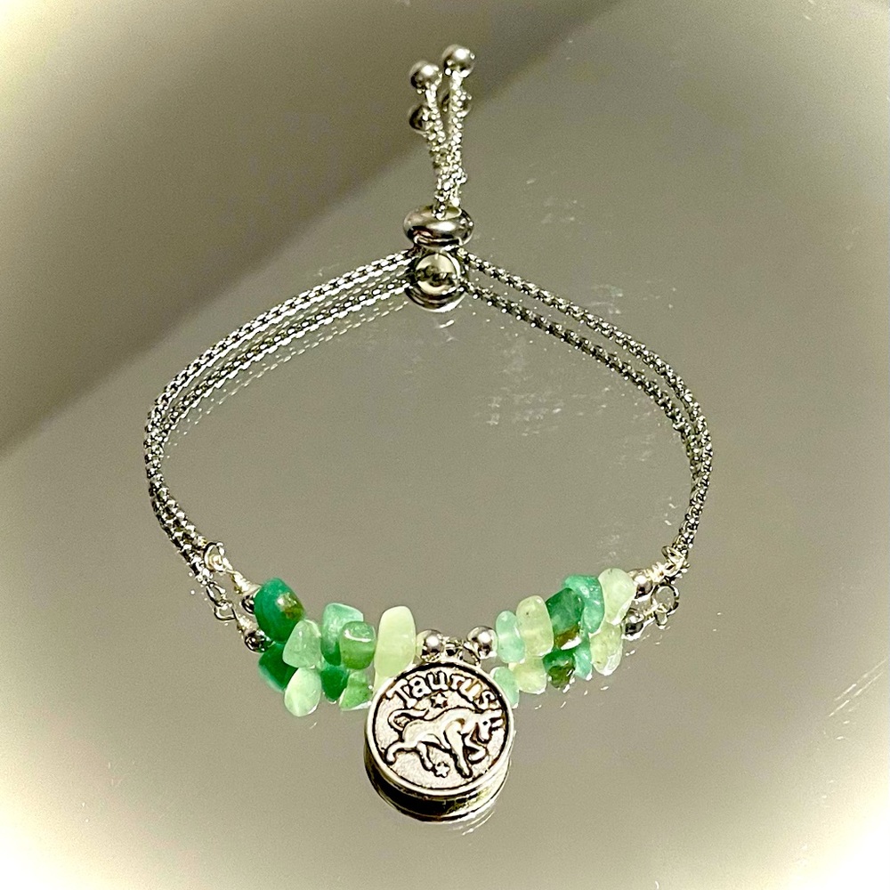 Zodiac/Crystal Adjustable Bracelet